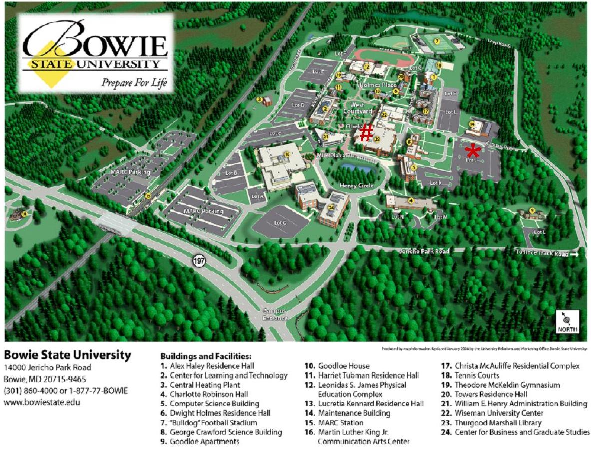 bowie state university campus map Aspb Mid Atlantic Section 2010 Spring Meeting bowie state university campus map