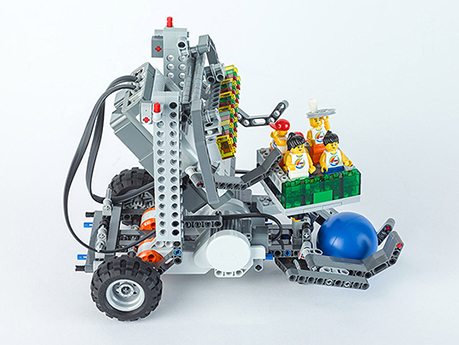 A LEGO robot built by CS major Amber Melton