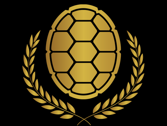 Award image of a golden shell with laurels