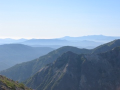 View of nearby mountains