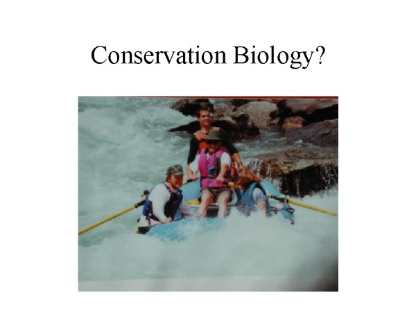 Conservation Biology