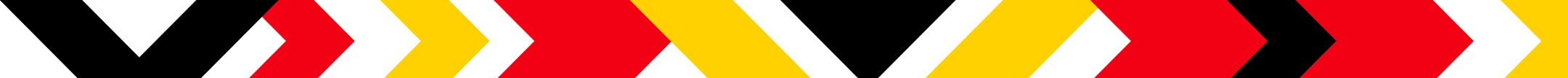 Design element of red, white and yellow arrows