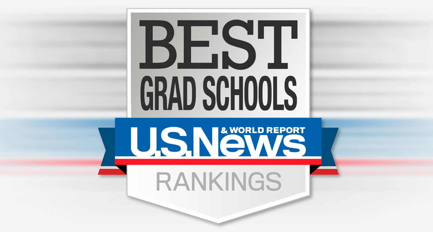 The U.S. News and World Report shield-style logo for Grad SChools Rankings