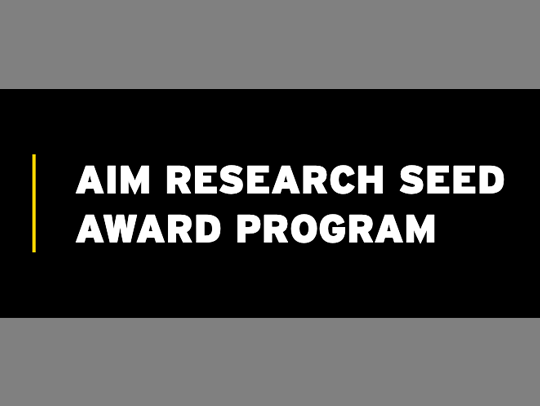 A logo for the AIM Research Seed Grant Awards