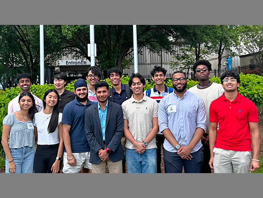 A large group of students from the App Dev Club