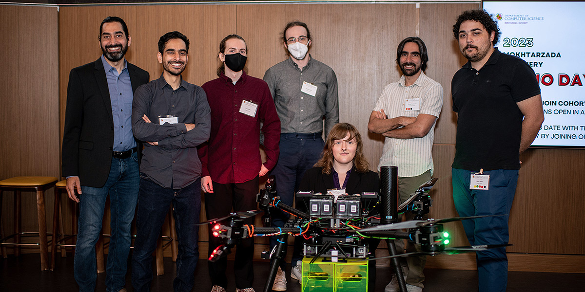 The Mokhtarzada brothers with one of the hatchery startup teams