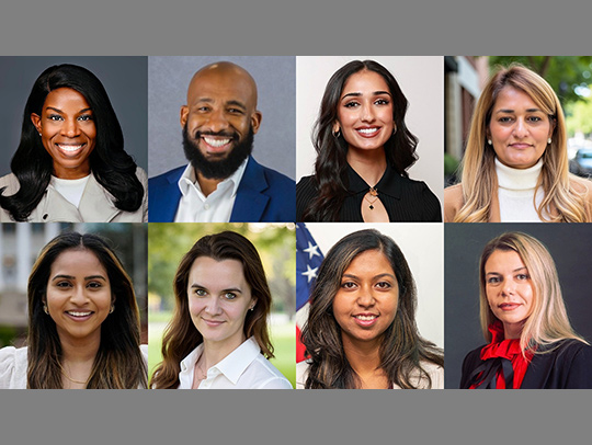 A collage of the Computing Catalyst's 8 board members