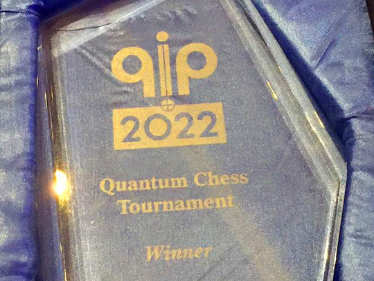 A crystal chess tournament award