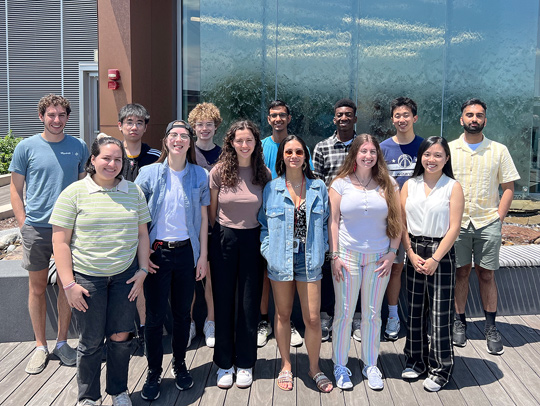 A group photo of Computer Science's Summer 2023 Research Experience for Undergraduates participants.