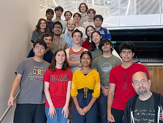 A group photo of the 2025 CS REU participants.
