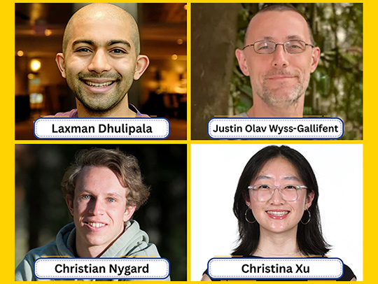 A simple collage of the faces and names of the CS Teaching Award recipients.