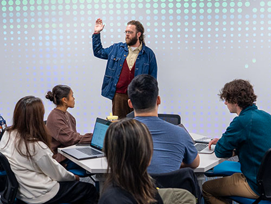 Matt Nolan leading a class