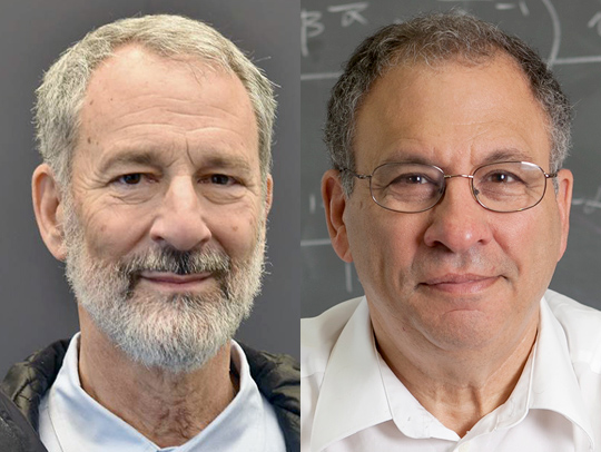 (L-R) Charles Fefferman (B.S. 66) and Simon Levin (Ph.D. 64)