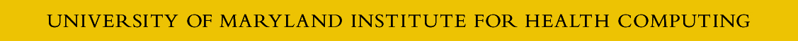 University of Maryland Institute for Health Computing