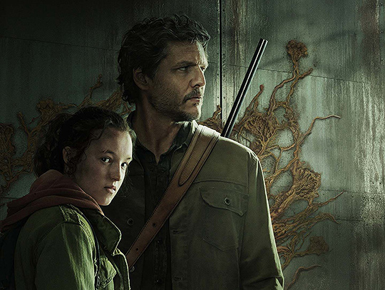 A promotional image of Bella Ramsey and Pedro Pascal from the TV series The Last of Us. Credit: HBO