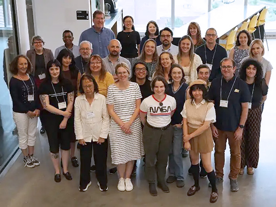 A group attanding the Quantum Workshop for Science Communicators