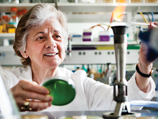 Professor Rita Colwell in her lab