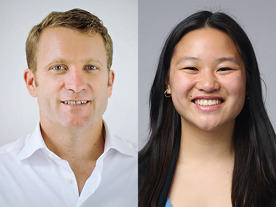 (L-R) Adam Wenchel and Jade LeSchack
